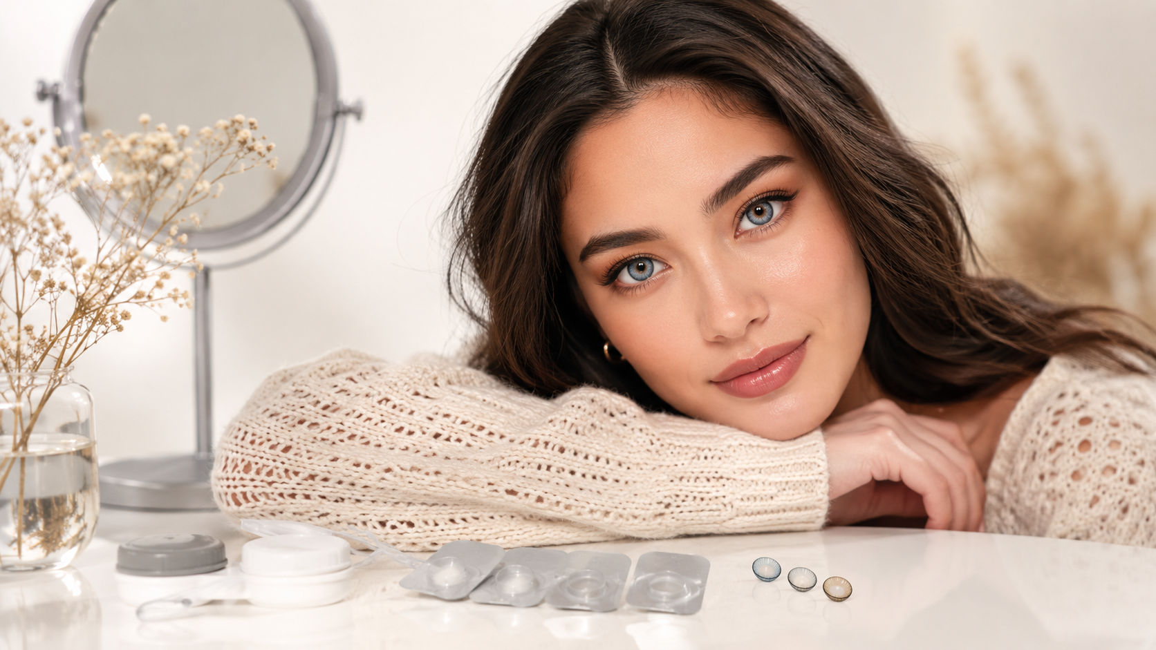 Contact lenses for creative makeup